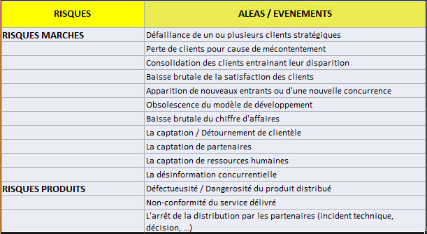cartographie des risques matrice